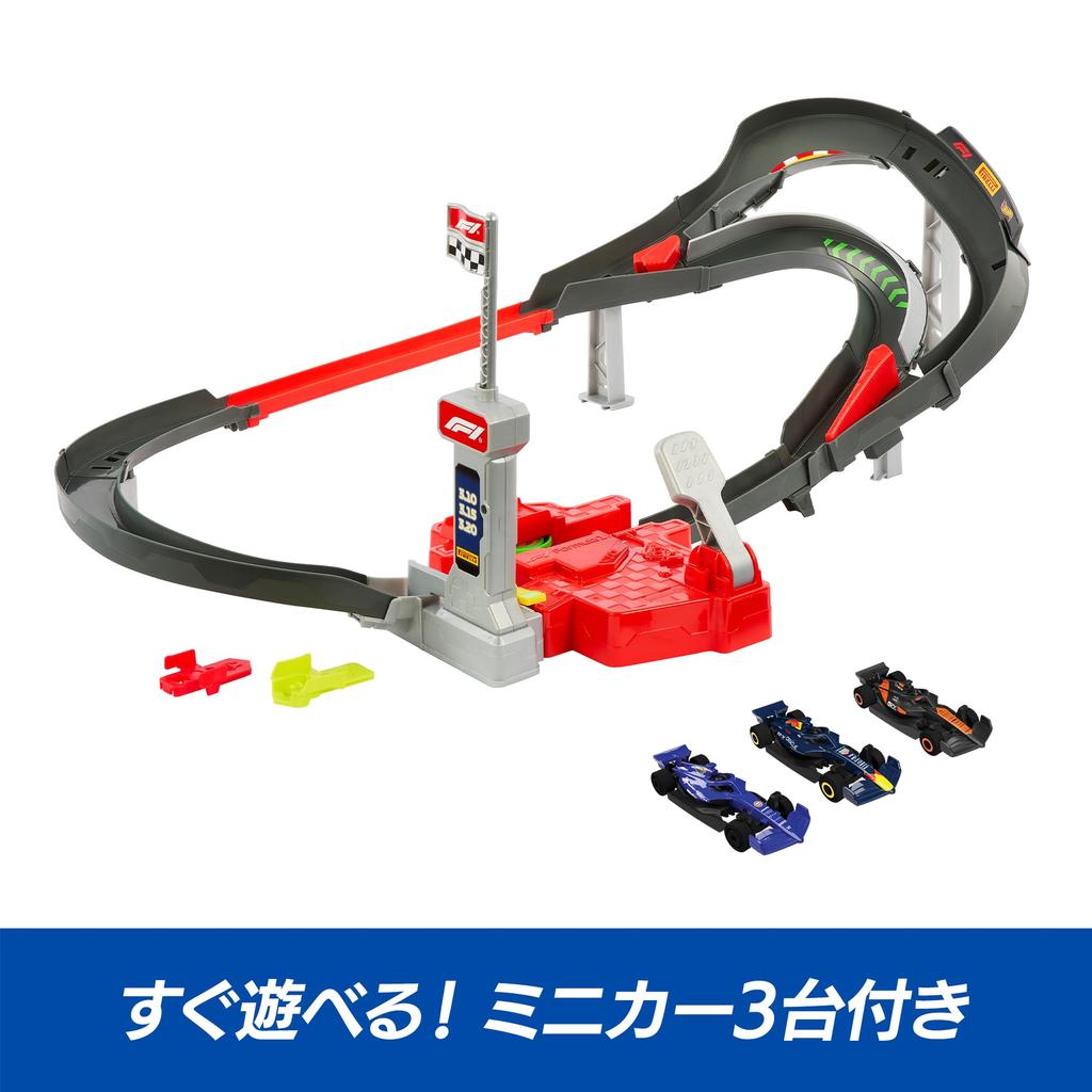 Hot Wheels Игровой набор «Трасса Формулы Спринт» с 3 мини-машинками JNN32 1® (Возраст 4+) - Многоцветный