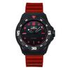 Coalition Forces Silicon Strap Black Dial Quartz 46393 100M Men's Watch