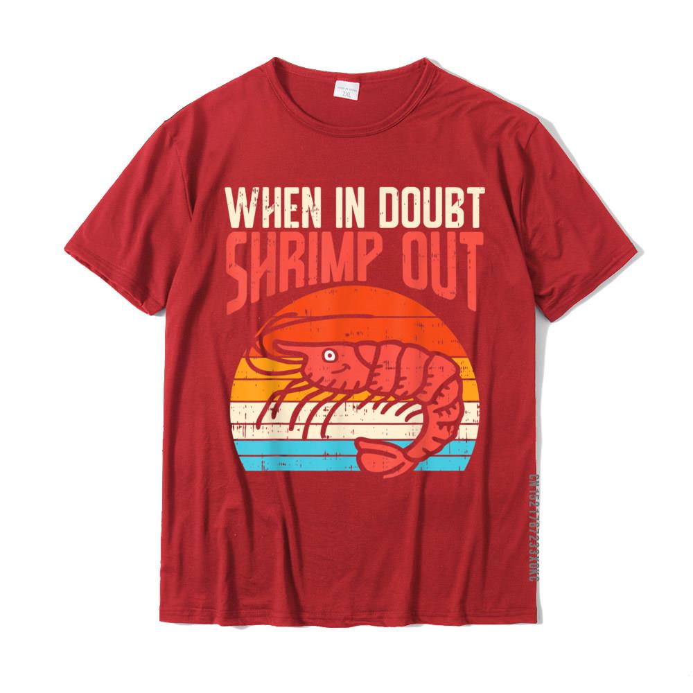 When In Doubt Shrimp Out Retro BJJ Brazilian Jiu Jitsu Gift T-Shirt Classic Man T Shirts Cotton Tops T Shirt Printed