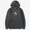 Худи с принтом логотипа Aphex Twin для мужчин и женщин, повседневная винтажная флисовая хлопковая толстовка с капюшоном, мужские худи оверсайз