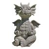 Small Dinosaur Meditate Buddha Sculpture Resin Ornament Home Room Desk Dragon Meditated Statue Model Garden Outdoor Yard Decorat