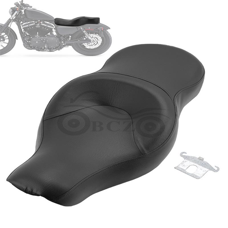 Модифицированная двойная кожаная подушка сиденья для Harley XL883N/L1200N