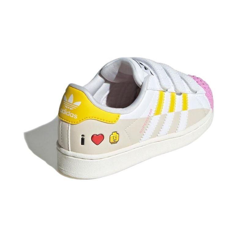 LEGO X Adidas Superstar CF C I Love Lego - Pink Kids Sneakers White Cloud-White Yellow IF2910