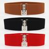 Women'S Elastic Elastic Waist Seal Width Simple Decorative Dress Waist Belt 6Cm Wide Three Sizes