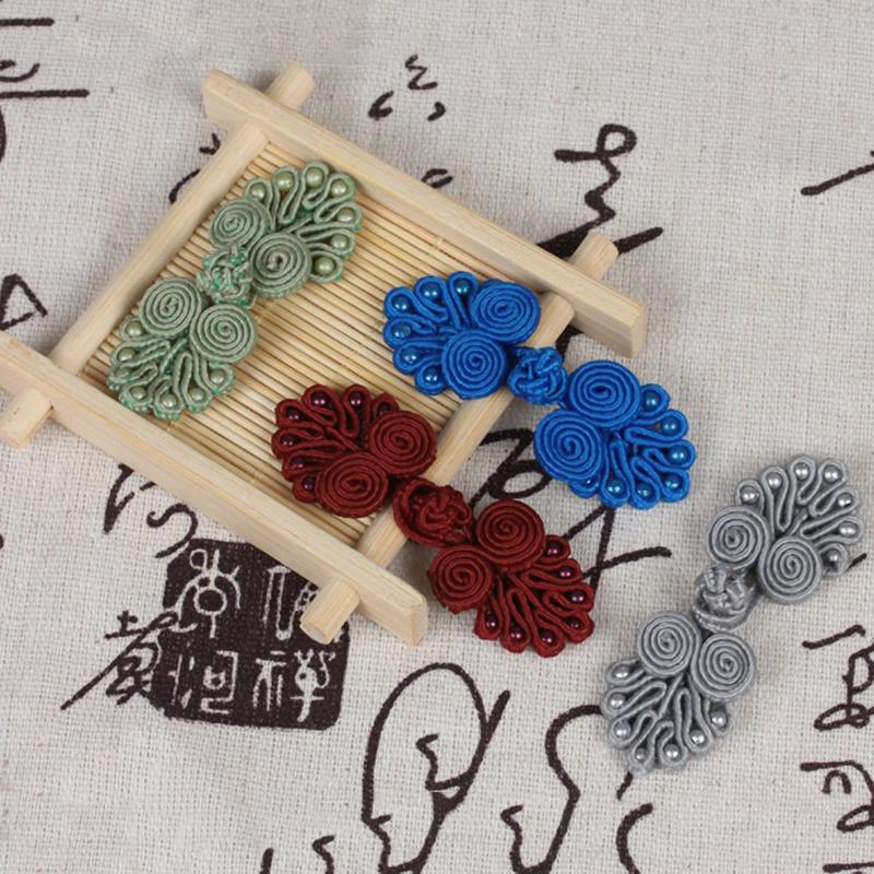 10 шт. нейлоновых пуговиц, китайские пуговицы с узлом, китайские пуговицы ручной работы для костюма «чонсам» в стиле Тан, застежки-узлы