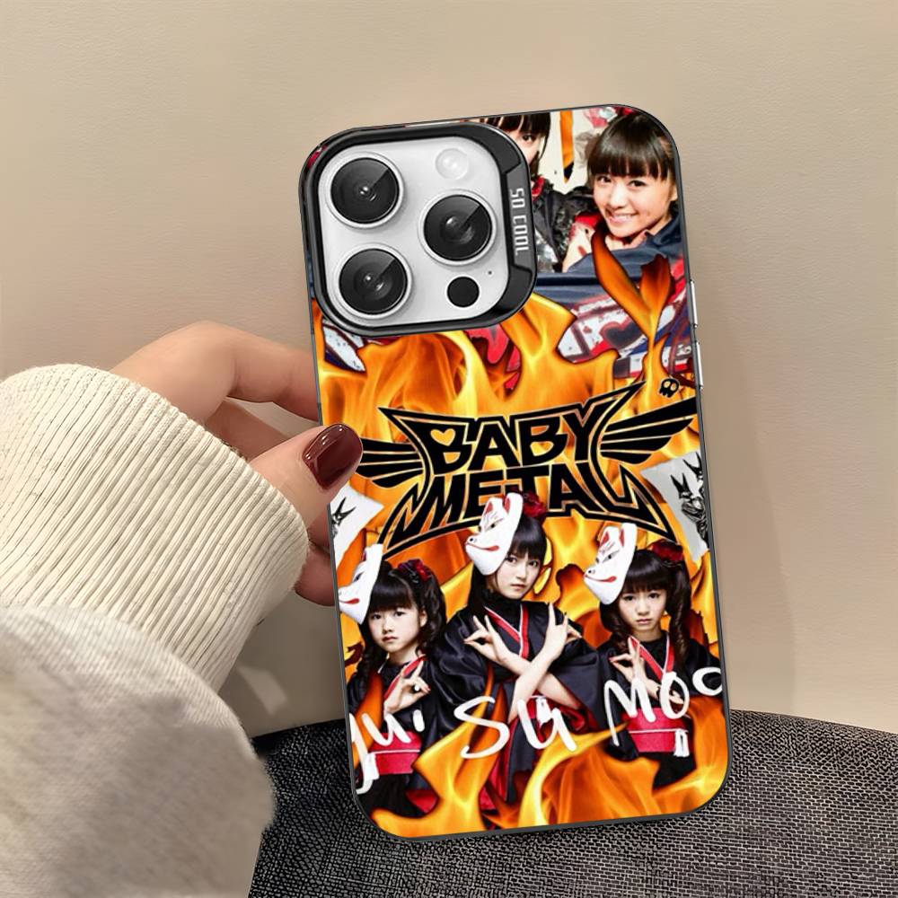 Японская группа B-BABYMETAL Чехол для телефона For IPhone 17 Air 16 15 14 13 12 11 Pro Max Цветная Жесткая Крышка