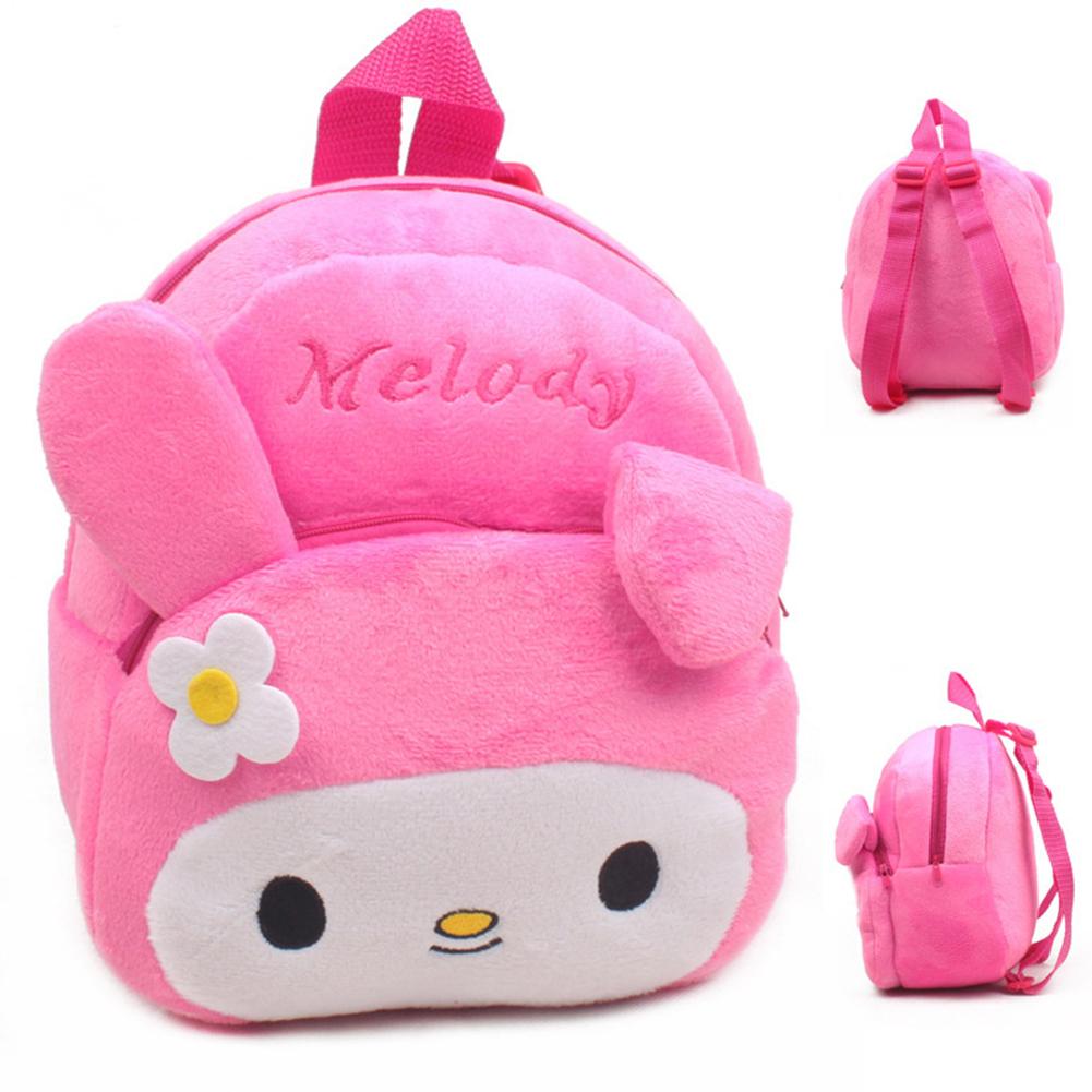 Kid School Bag Backpack Kindergarten Bag Toddler Cute Cartoon Plush Fabric Backpack For Girls Boys Travel School
