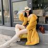 Winter Women High Quality Faux Rabbit Luxury Long Fur Coat Lapel OverCoat Thick Warm Female Plush Jacket Large Size 5XL
