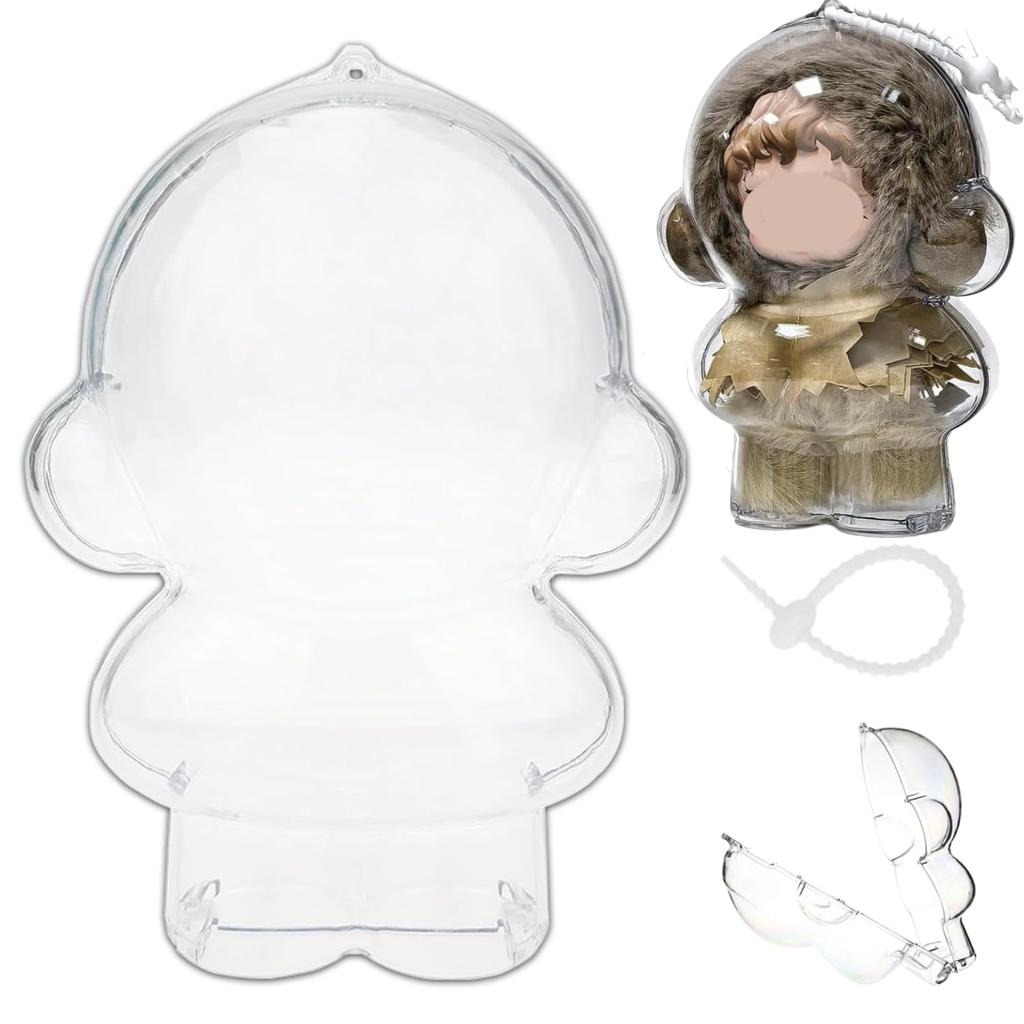 3/1Pcs For Skullpanda Winter Symphony And Impressionnisme Series Transparent  Protective Cover Portable Case With Hook Strap