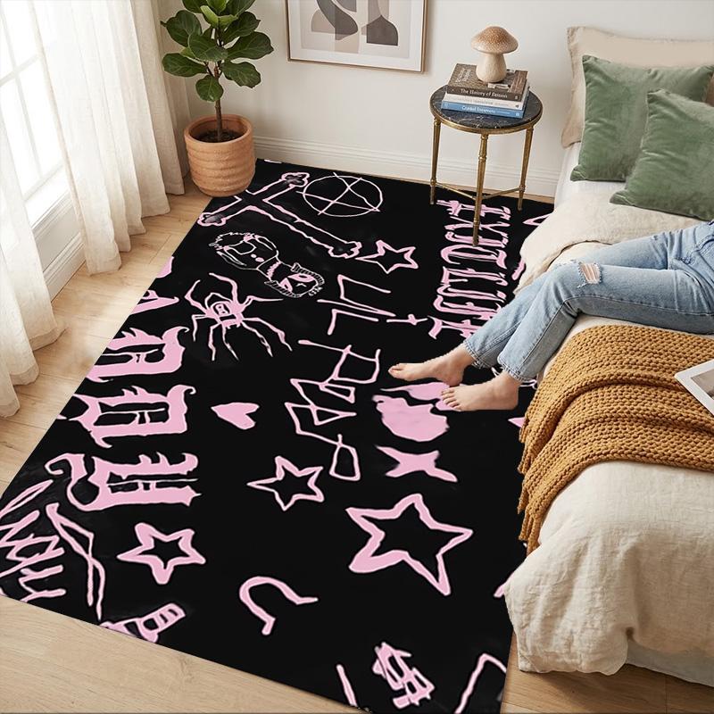 Gothic Symbols Living Room Nonslip Area Rug Soft Carpet For Bedroom Game Playroom Sofa Office Home Decor Doormat Christmas Gift C9302753