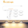 Ultra-Thin 5W LED Ceiling Panel Lights Dimmable Touch Sensor Cabinet Light For Closet, Display Shelf, Cabinet