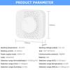 Tuya Zigbee Умный Домовой Воздуха 6-в-1 Монитор Качества Воздуха PM2.5/Формальдегид/TVOC/CO2/Температура/Влажность Детектор