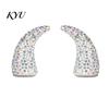 Unique Gift for Gothic Fashion Lovers 1 Pair Rhinestone Devil Horns, Car Dashboard Decor, Faux Crystal Sparkling Demon Hair Accessories Theme Parties