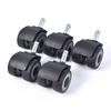 Universal Mute Wheel Office Chair Replacement Casters Rubber Roller Furniture