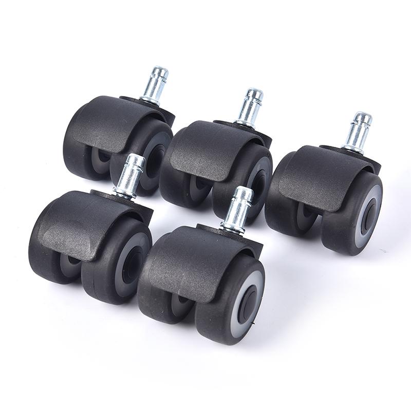 Universal Mute Wheel Office Chair Replacement Casters Rubber Roller Furniture
