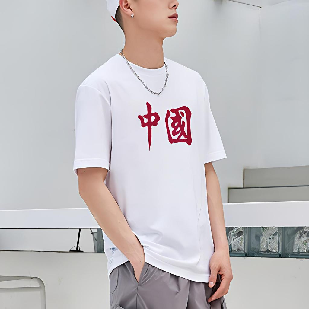 Футболки Li Ning Унисекс Белые С Круглым Вырезом Умеренный Прямой Крой AHSS511-1