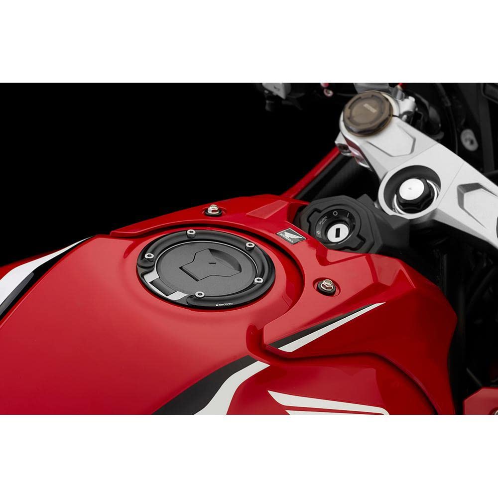 BIKERS Fuel Cap Ring Rebl 250 CBR250RR Monkey 125 CB250R CB400R CBR650R Aluminum Black BK-H0563-BLK