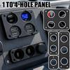 Fixed Base Plate USB Receptacle Panel Panel Mount USB Charger Mounting Plate  Car Modification