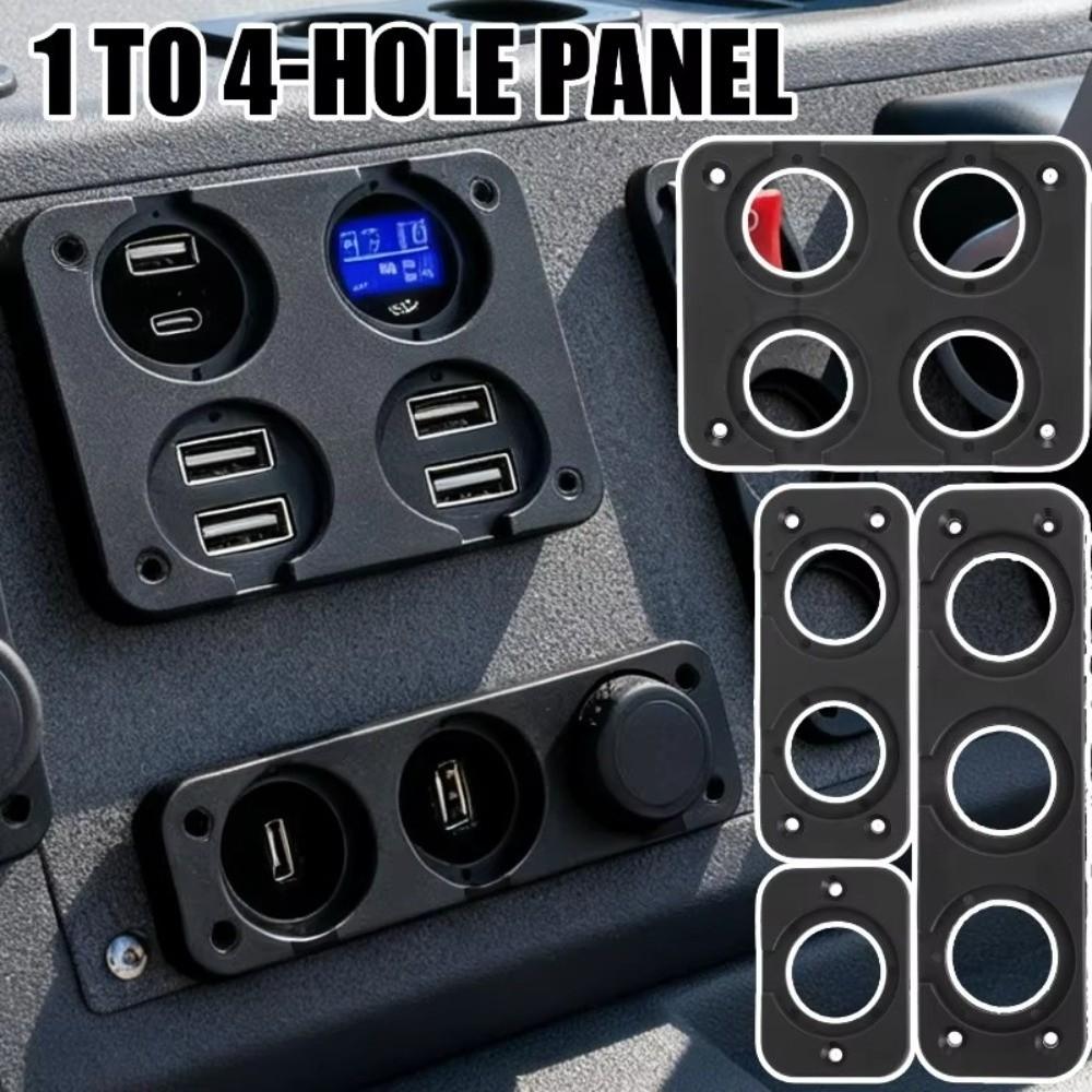 Fixed Base Plate USB Receptacle Panel Panel Mount USB Charger Mounting Plate Car Modification