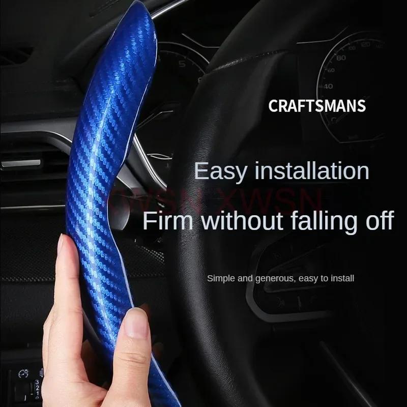 Чехол на руль из углеродного волокна для MITSUBISHI Outlander ASX Eclipse Lancer Pajero Sport Zinger Автомобильные аксессуары