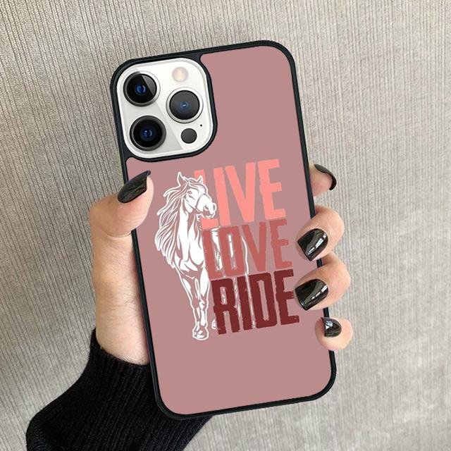 Horse Animal Phone Case For iPhone 17 Air 16 15 14 plus 12 13 Pro max Soft Bumper Shell Cover coque