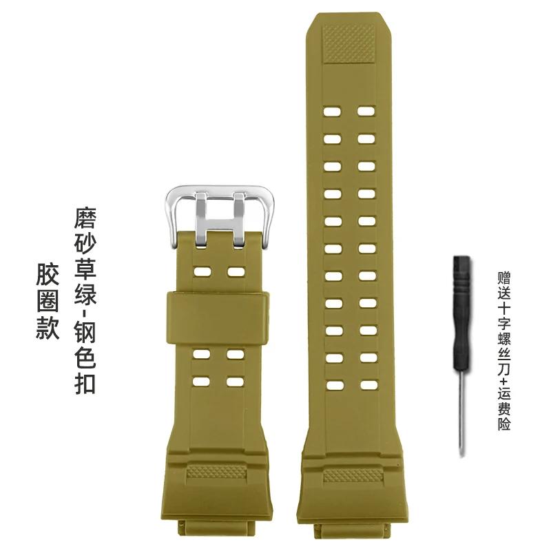 Silicone Rubber Watch Band For Casio G Shock GW9400 GW 9400 GW9200 Camouflage Color Strap Waterproof Men's Bracelet Accessories