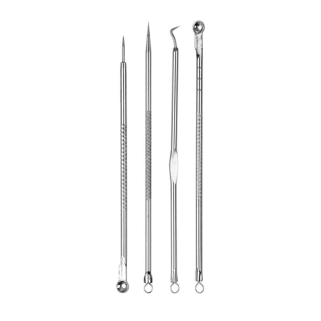 Набор инструментов для удаления черных точек, прыщей, поппера, прыщей, пятен, комедонов, прыщей, прыщей, белых угрей, лица, подбородка