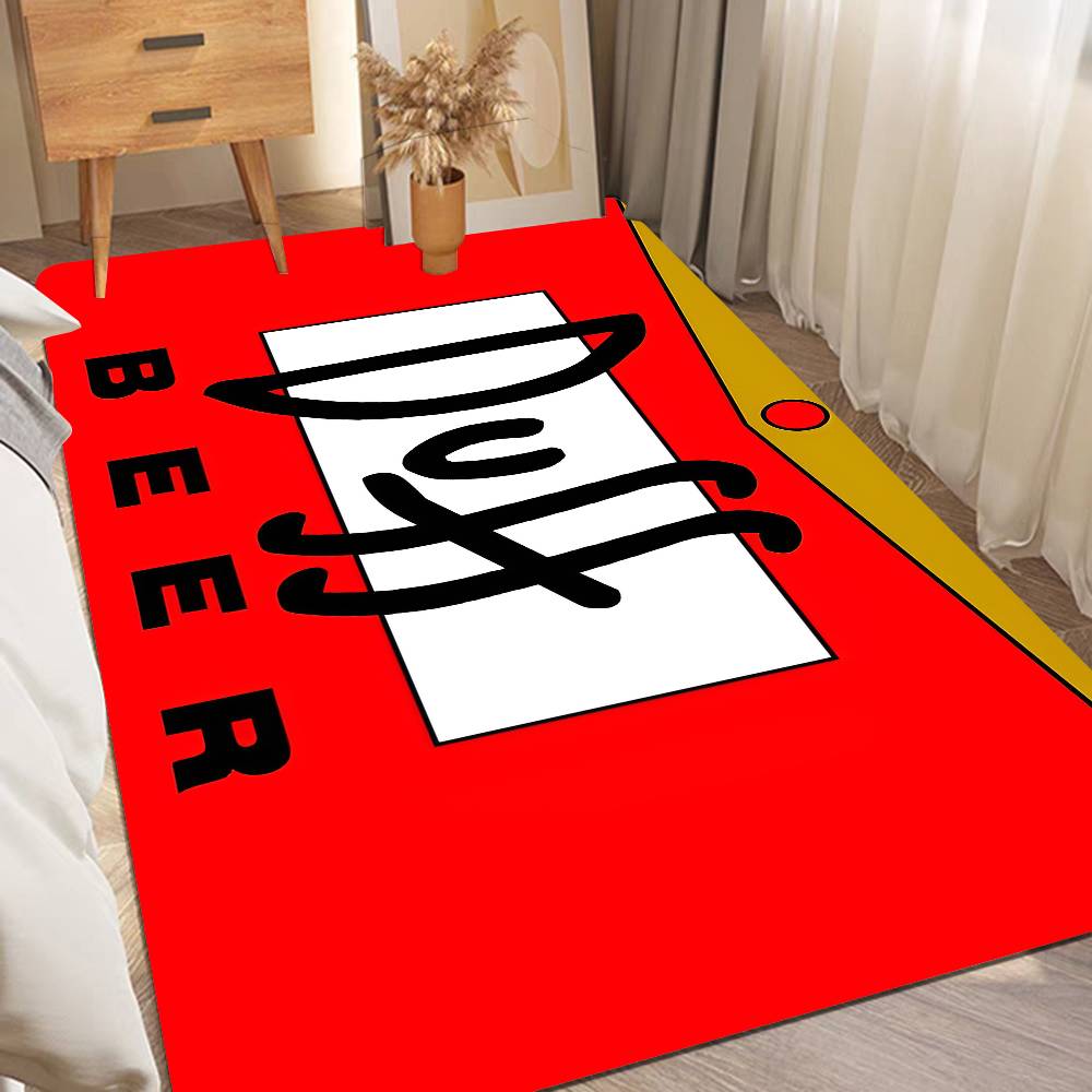 Ft D-Duffs Beer Floor Mat Non-Slip Laundry Room Mat Laundry Decor Balcony Child Living Room Household Carpets
