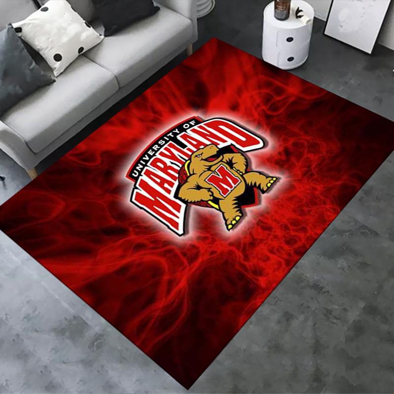 Maryland Terrapins football team Carpet Rug for Living Room Bedroom Home Sofa Decoration,Kids play Non-slip Floor Mat