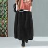 Plus Size Autumn Winter Elastic Waist Corduroy A-line Skirts