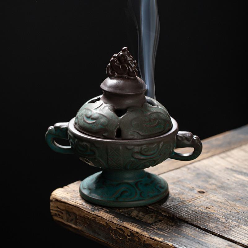 Керамическая печь для замены Boshan, бытовая антикварная тарелка, печь для благовоний, церемония чая в стиле дзен, мебель для печи для благовоний