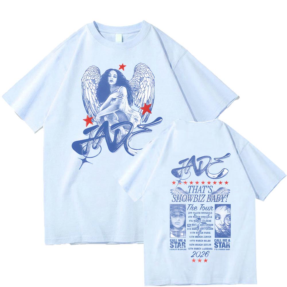 That'S Showbiz Baby! Tour 2026 Dateback Tee Jade Thirlwall T-shirts Summer Cotton Vintage Punk Ropa Top Unisex