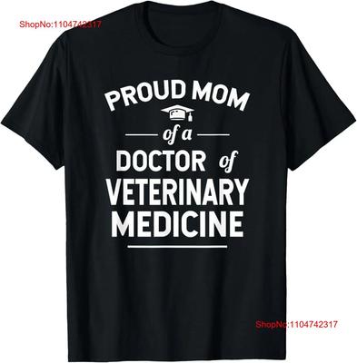Гордая Мама Доктора Ветеринарной Медицины Выпускника DVM Футболка винтажная Стиранная Удобная Мягкая уличная одежда Унисекс с принтом