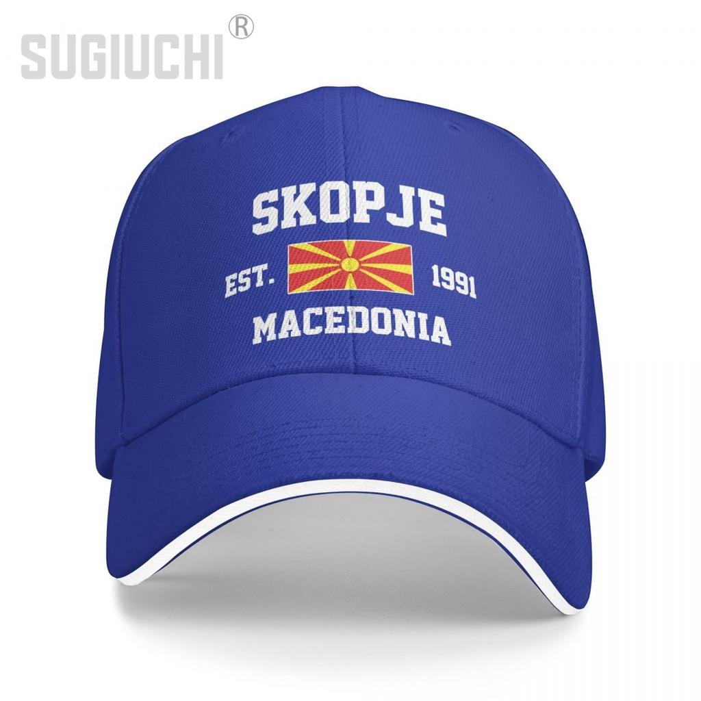 Бейсболка Северная Македония EST.1991 Skopje Capital Unisex WoUnisex Unisex Хип-хоп Кепки-сэндвич Snapback Кепка для гольфа Рыбалка