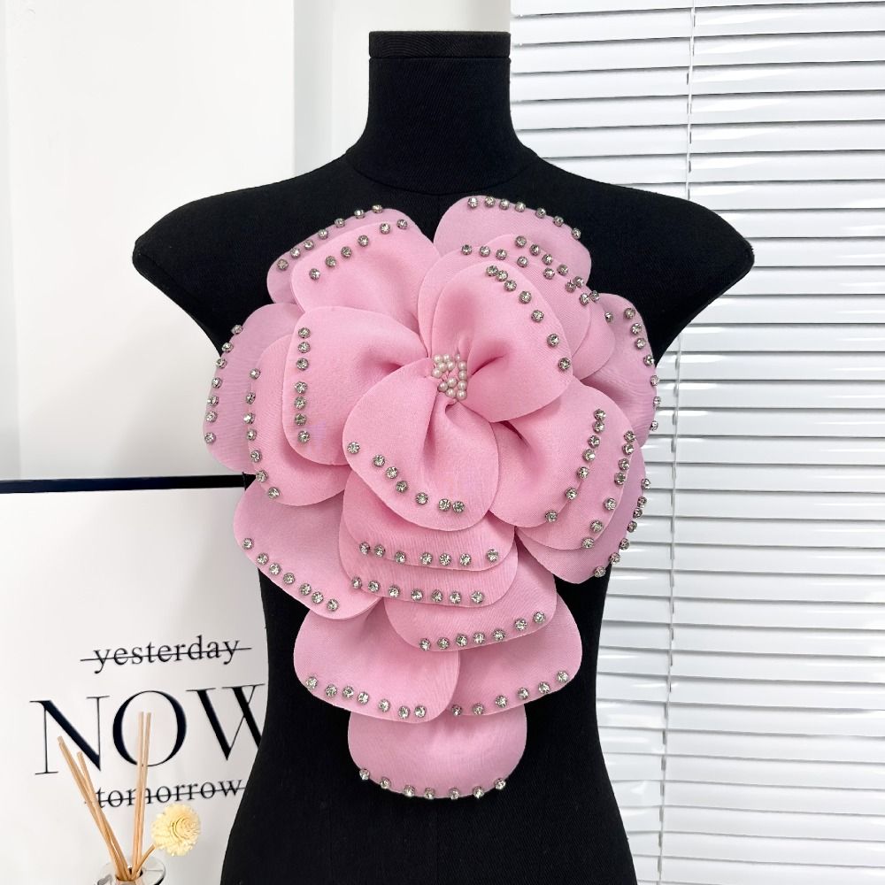 Съемные 3D многослойные цветочные аппликации на грудь цветочная аппликация на одежду нашивки на одежду для женщин