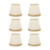 6Pcs Small Lamp Shades Safe Soft Easy Installation Modern Light Weight Table Lampshade for E14 Bulb