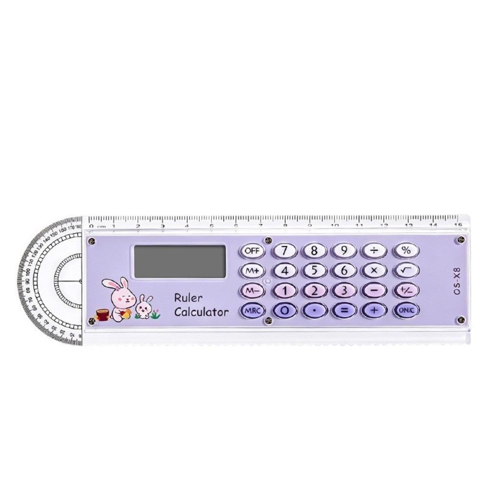 15cm Ruler Calculator Gradient Color Straight Ruler Portable Drawing Ruler School Office