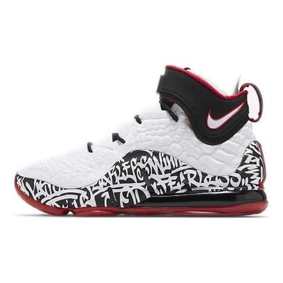Кроссовки унисекс LeBron 17 EP LeBron 4 Graffiti Белый Университет-Красный Черный CT6052-100