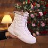 New Women's Boots with Thick Soles Anti Slip and Wear-resistant High Top Cotton Boots Fashionable and Trendy Warm Snow Boots