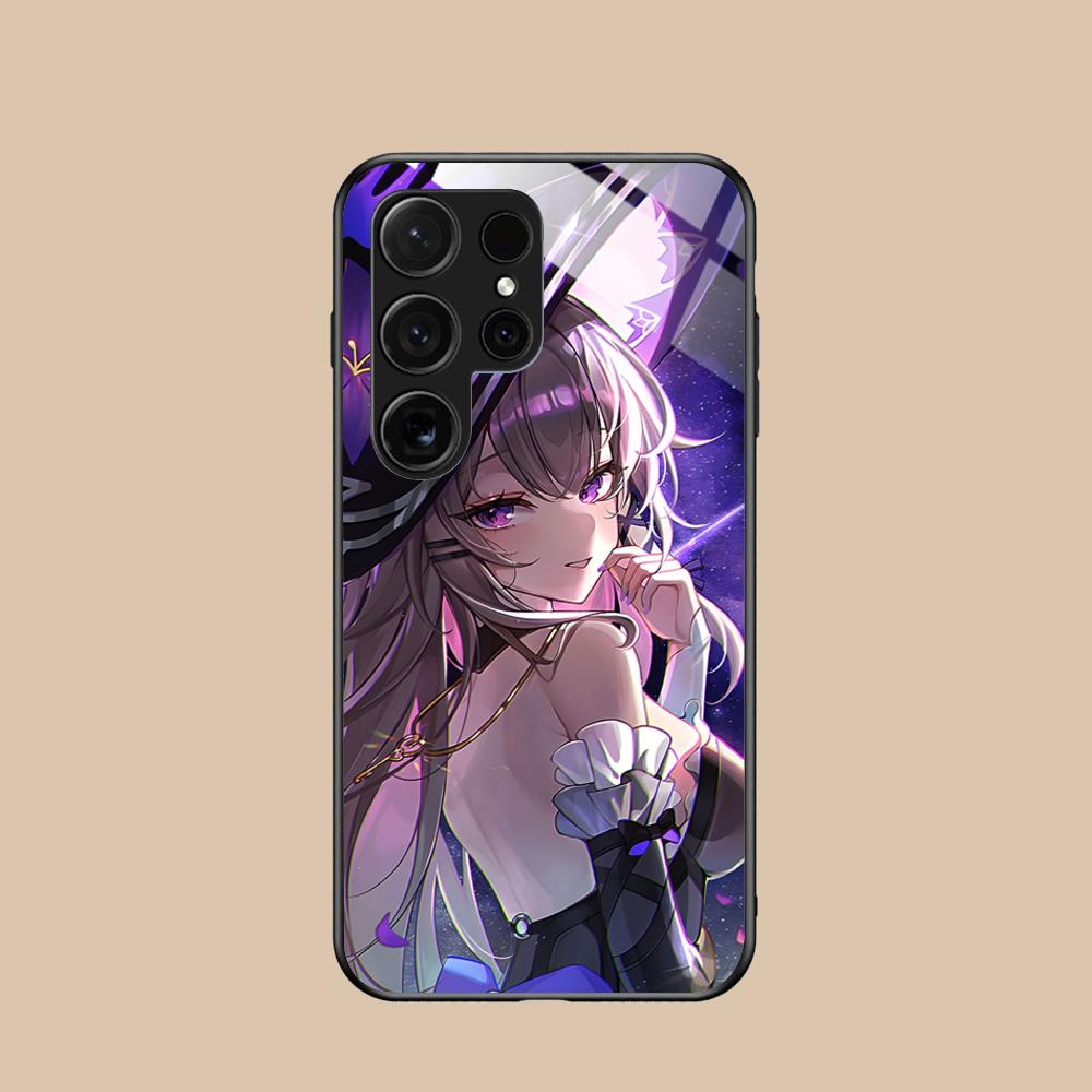 HSR Herta Стеклянный чехол для мобильного телефона для Samsung Galaxy S26 S25 S24 S23 S22 S21 S20 Note20 Plus FE Ultra Цветная крышка