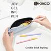 Гелевая ручка KACO JOY 0,5 мм Черная Веселая С колпачком В стиле печенья Матовый корпус Ручки для ежедневной записи 1600 м Большая емкость Школьные принадлежности