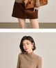 Tassel high neck pit stripe base shirt