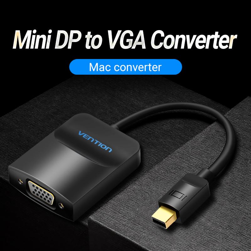 Адаптер Vention Displayport to VGA 1080P Display Port Male to VGA Female Converter для проектора HDTV монитора DP to VGA адаптер