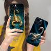 Золотой Скорпион Чехол для Мобильного Телефона для iPhone 17 16 15 14 13 12 11 X XR XS 8 7 Air Pro Max Plus Mini Цветной Чехол Красивый Чехол