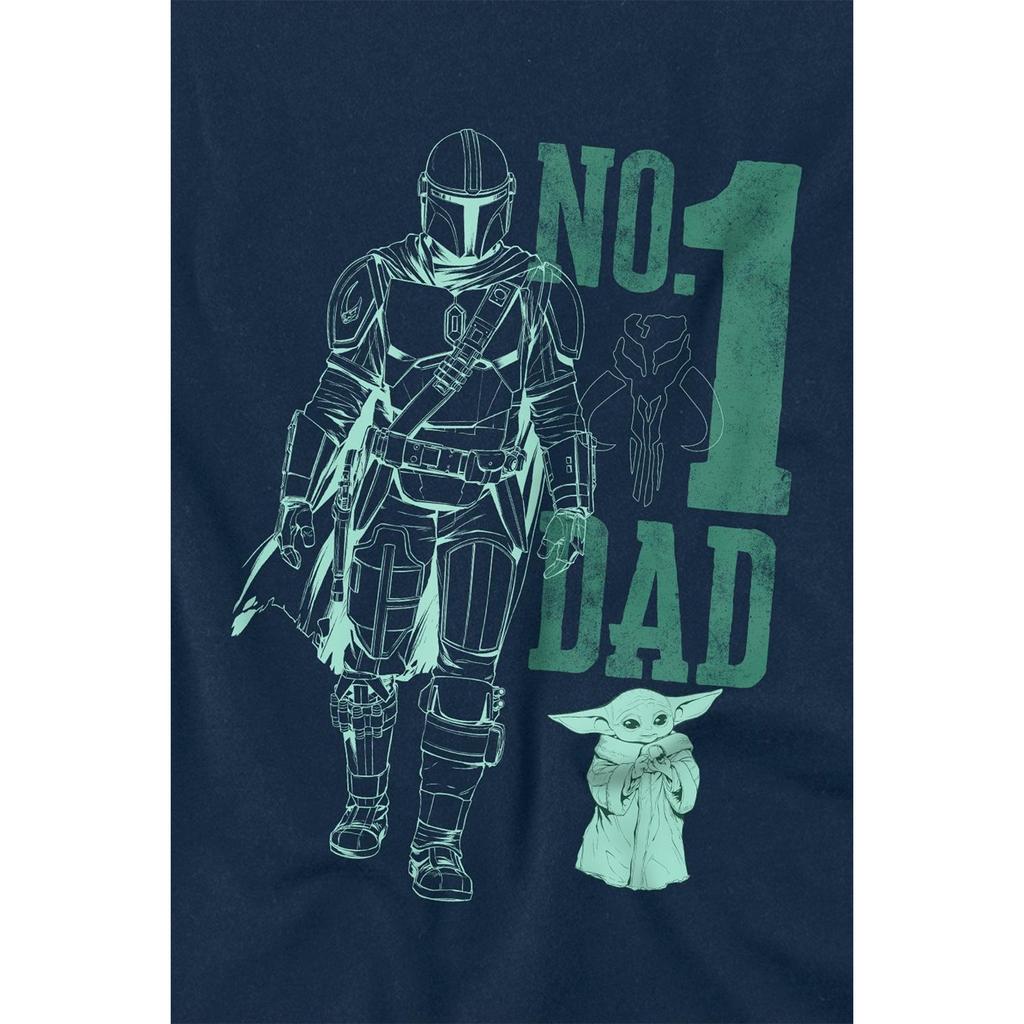 Star Wars: The Mandalorian Mens No. 1 Dad Mando T-Shirt