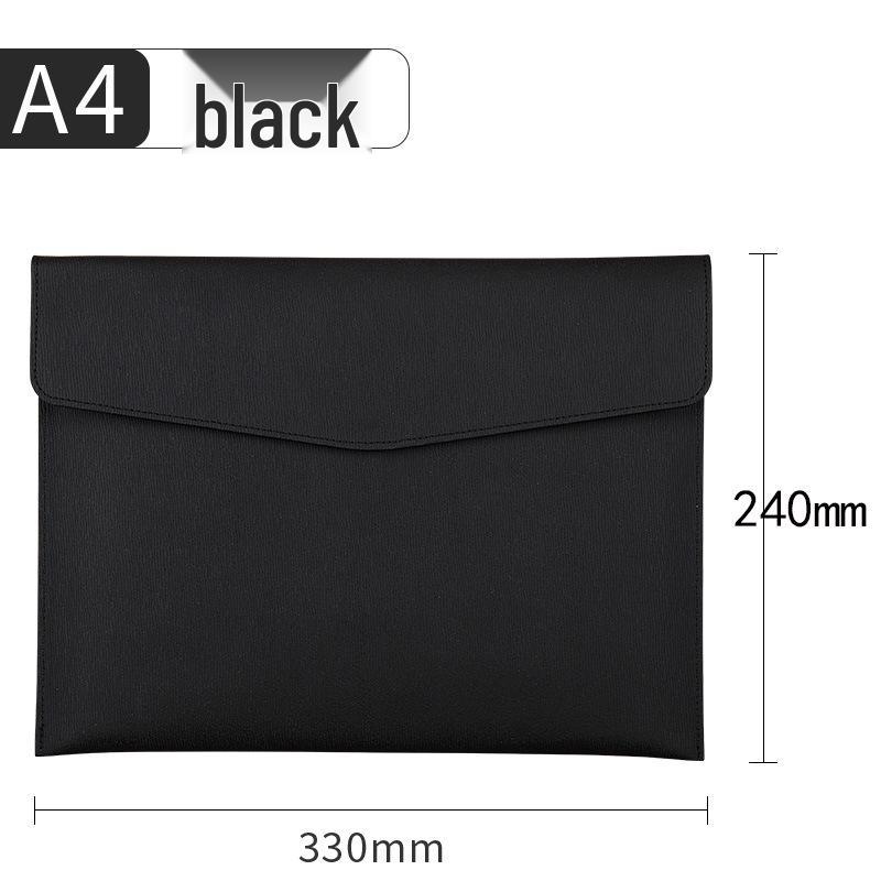 Double-Layer Magnetic Buckle Briefcase - Large Capacity, Multifunctional Office File Bag