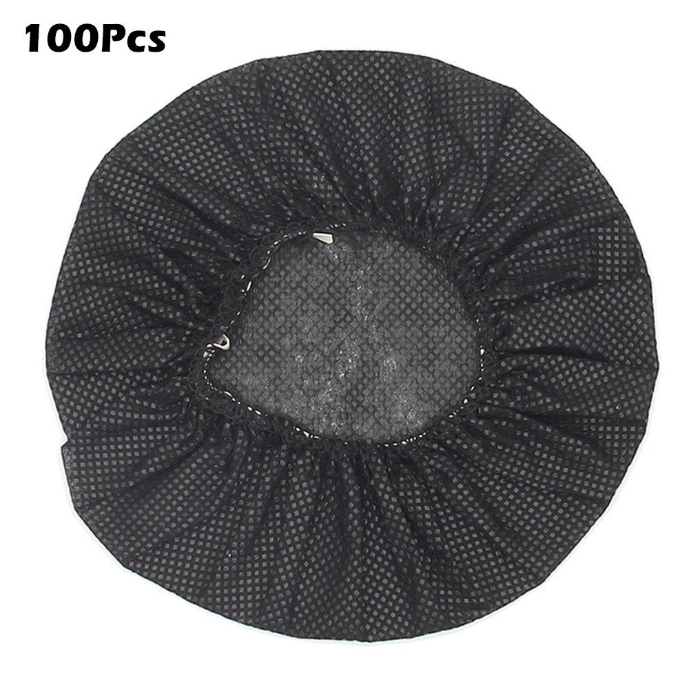 100Pcs/Bag Nonwoven Microphone Covers Disposable Microphone Protective Cap Headphone Cover