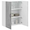 Wall Cabinet LUCCA Grey Sonoma 80 x 31 x 100 cm Particleboard