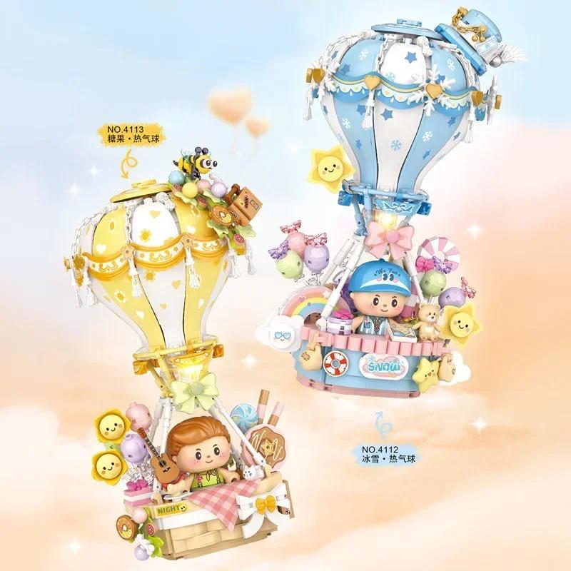 TOYLINX 789 деталей Розовая модель воздушного шара Конструктор - Украшения для стола, Подарки для детского фестиваля, Игрушки из АБС-пластика