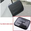 For Toyota RAV4 2019-2024 Black + Carbon Fiber Fuel Gas Tank Cap Cover Trim